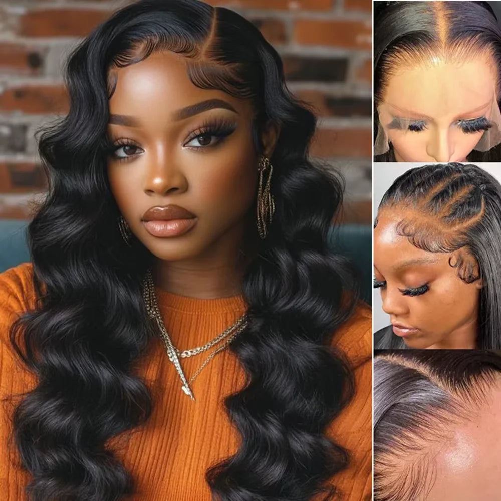 13x4 Curly Body Wave Lace Front Wig — 300% Density | 100% Human Hair