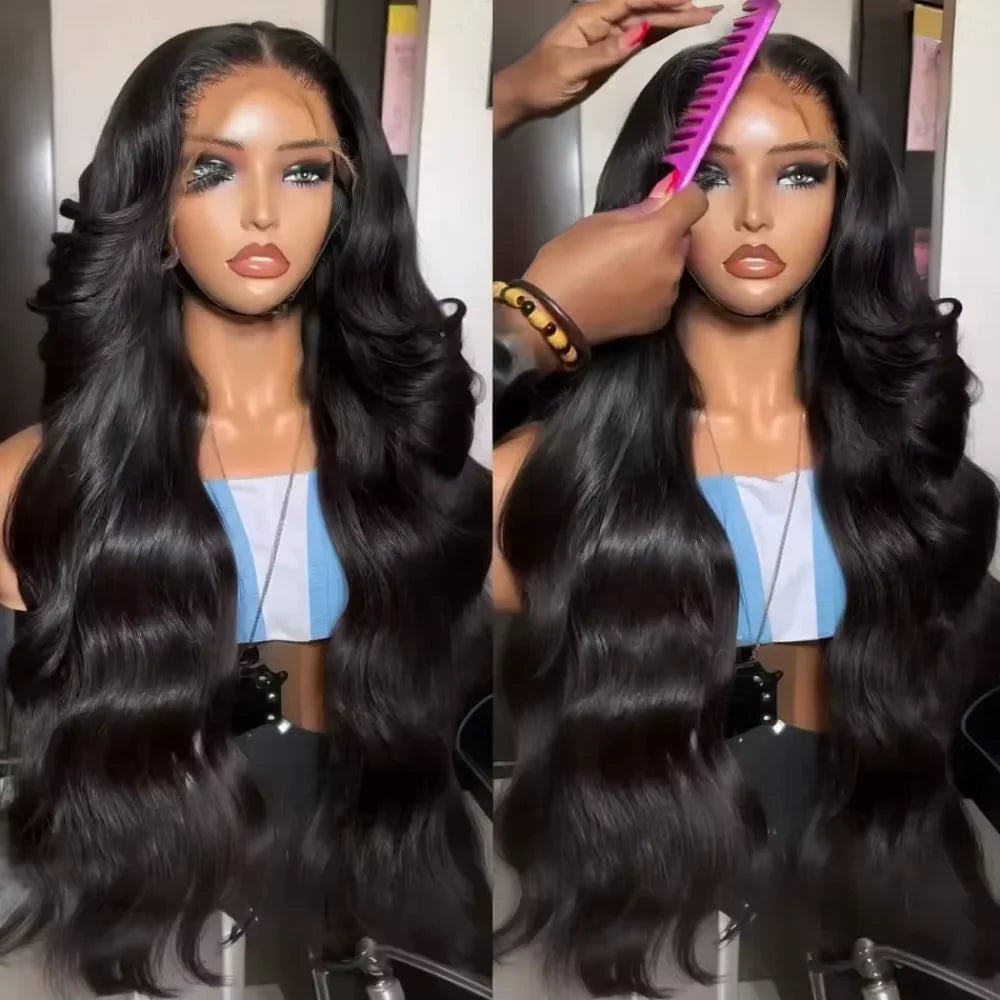 13x4 Curly Body Wave Lace Front Wig — 300% Density | 100% Human Hair