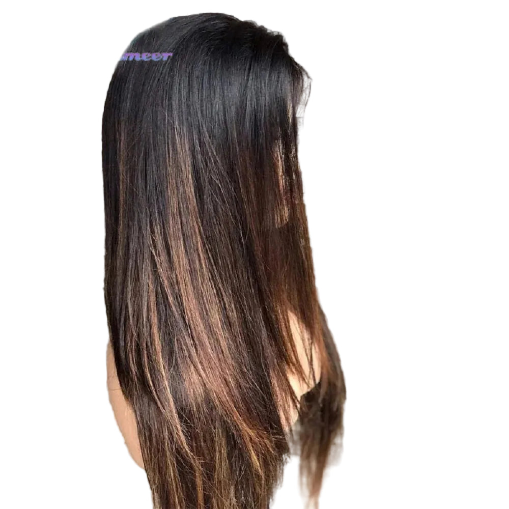 Black Silk Base Lace Front Wig