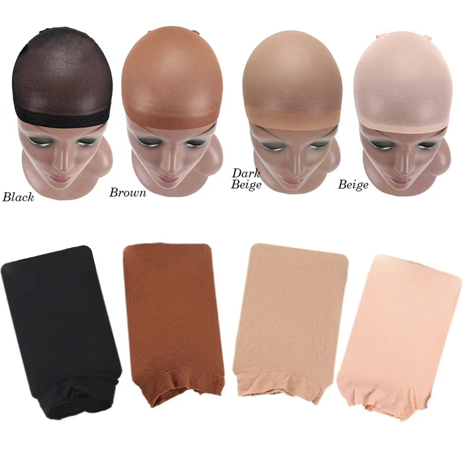 Nylon Wig Caps | 24 Pack | 4 Colors | One Size Fits All