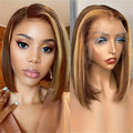 13x4 Honey Blonde Ombre Bob Wig — 100% Remy Human Hair | Brazilian