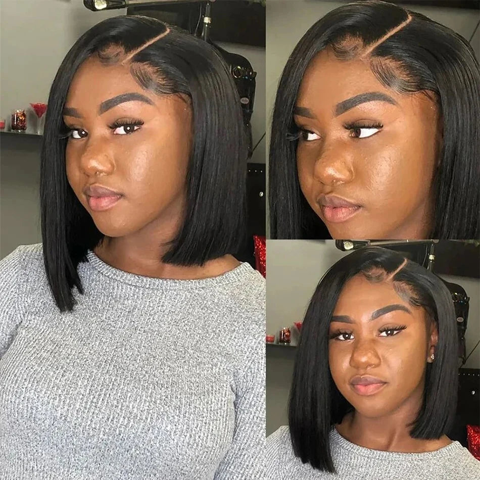 13x4 Bone Straight Bob Wig — Pre Plucked | 100% Remy Human Hair