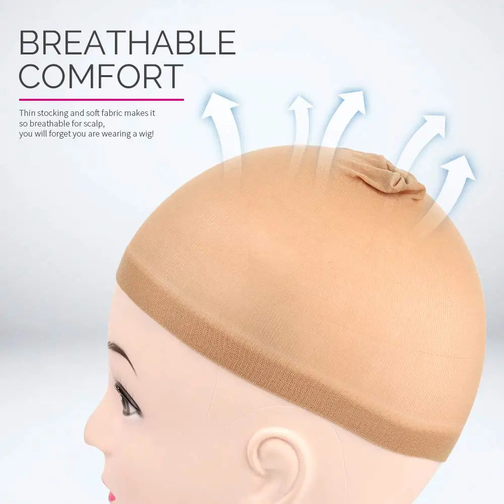 Nylon Wig Caps | 24 Pack | 4 Colors | One Size Fits All