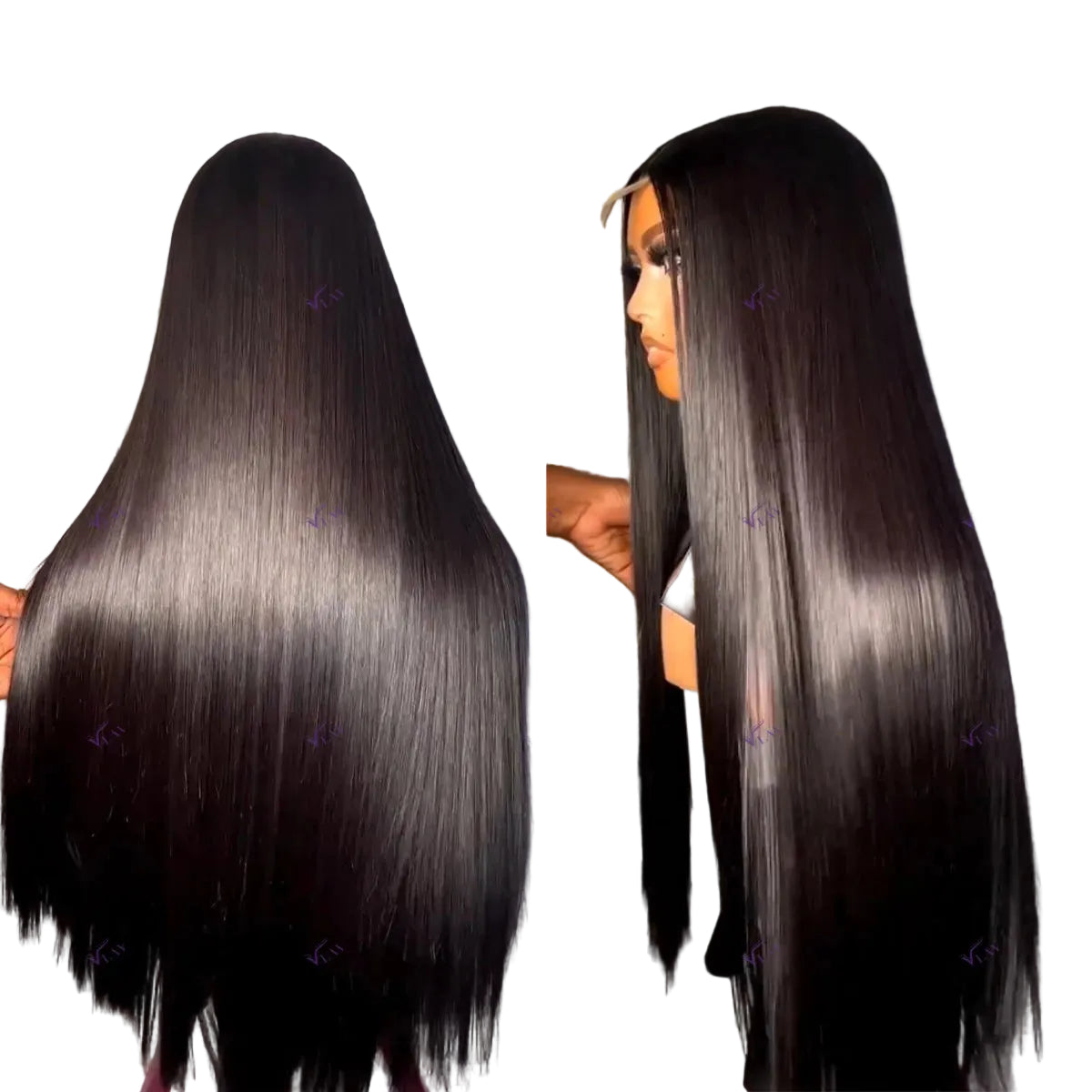 Black Silky Straight Lace Front Wig