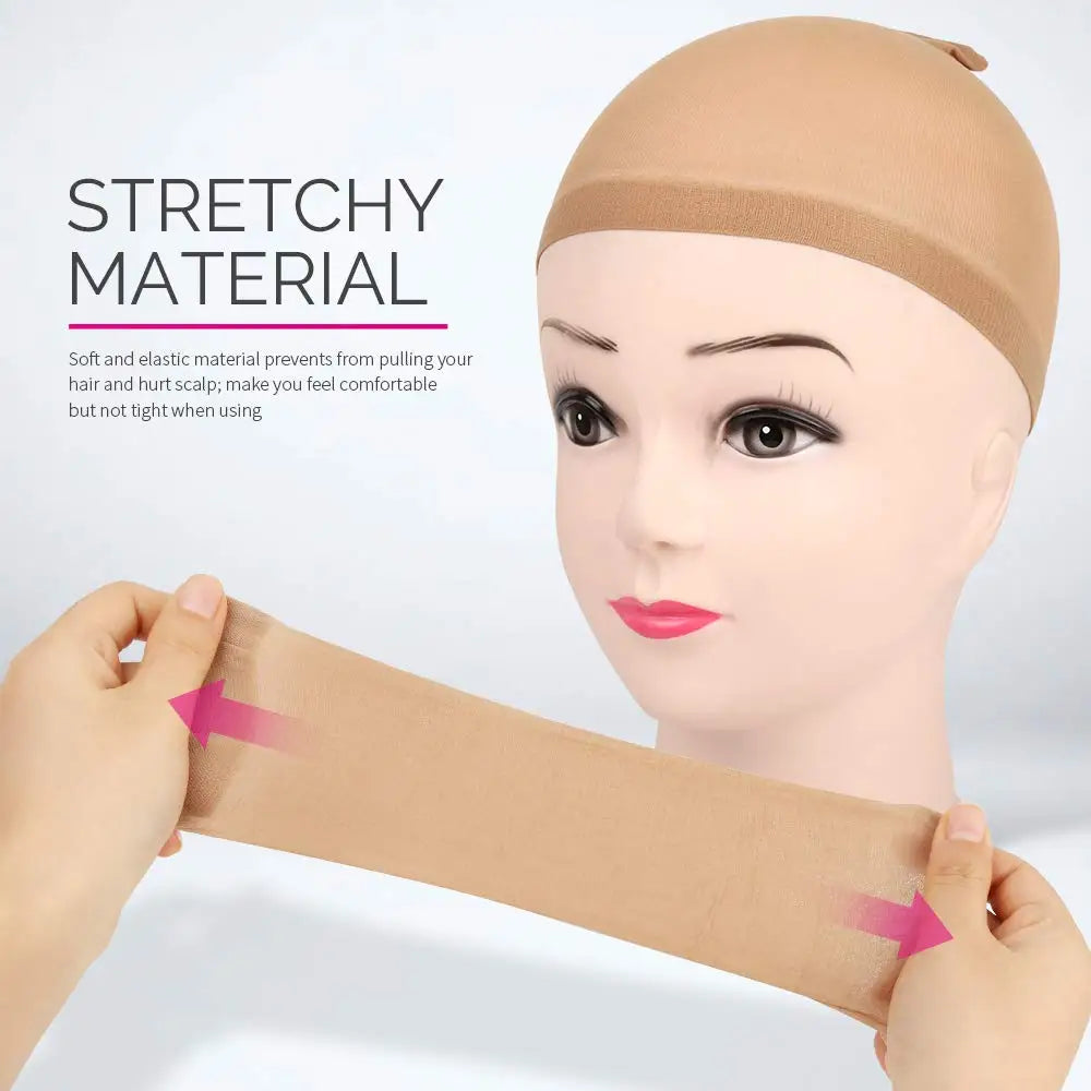 Nylon Wig Caps | 24 Pack | 4 Colors | One Size Fits All