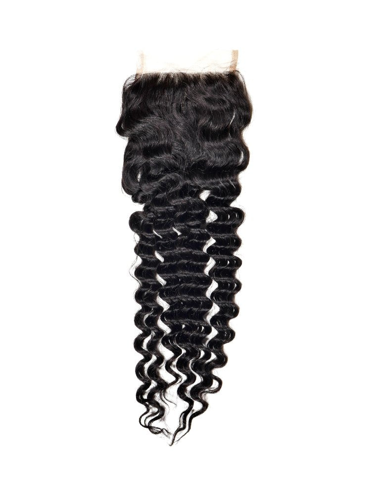 Deep Wave 4x4 Transparent Lace Closure